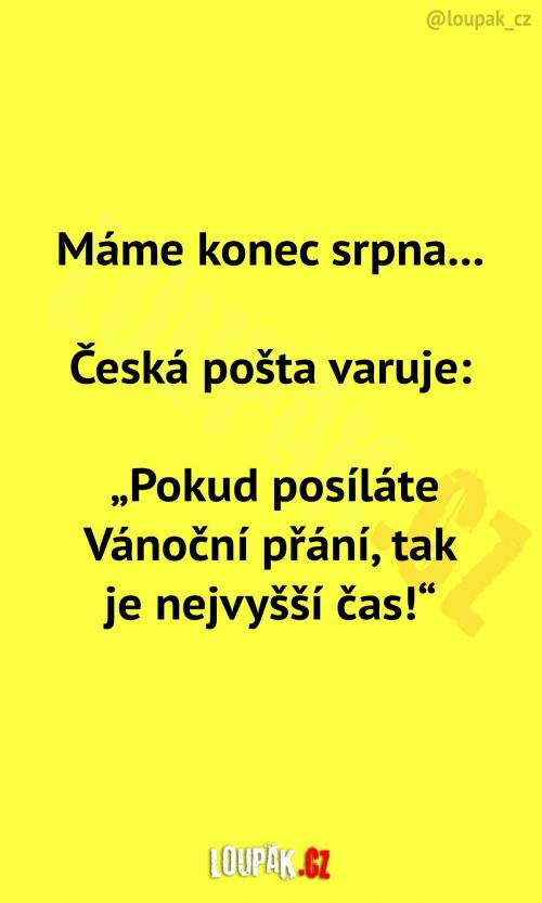  Česká pošta varuje... 