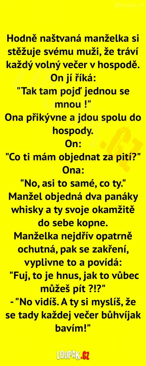 Velmi naštvaná manželka 
