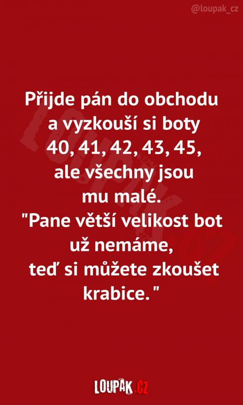  Chudák pán za to nemůže... 