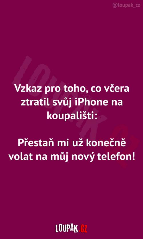  Vzkaz pro toho, kdo ztratil iPhone 