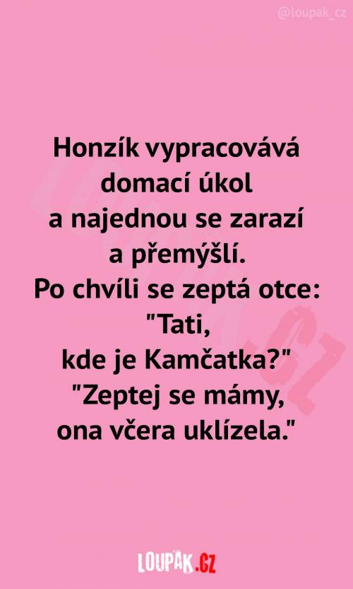  Znalosti zeměpisu asi chlapec zdědit nemůže 