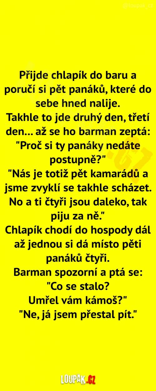  Každý den pět panáků  