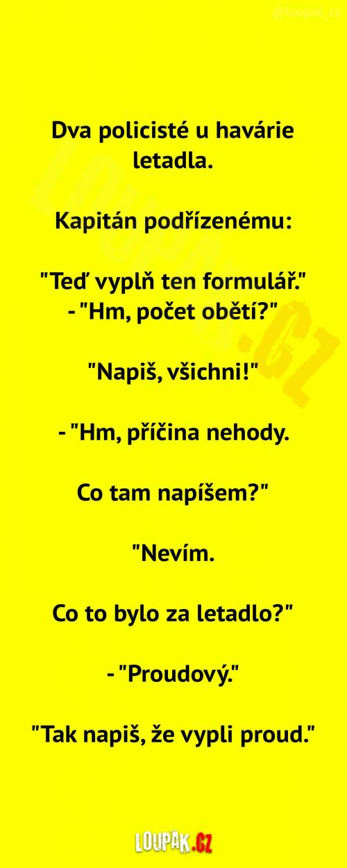  Velká havárie letadla  