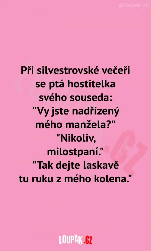  Paní alespoň není hloupá. 