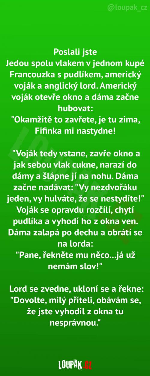  Otravná ženská v kupéčku 