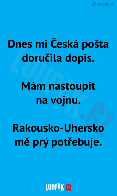  Důležitý dopis od České pošty 