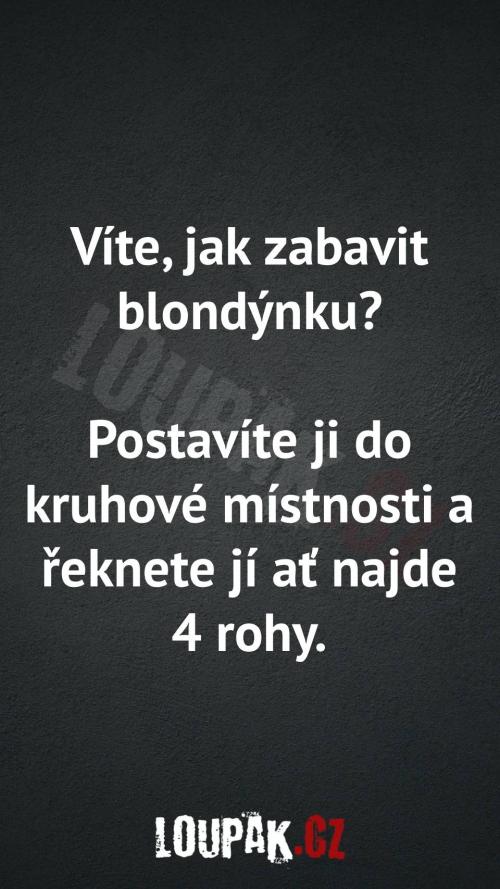 Jak zabavit blondýnku? Jak zabavit blondýnku?