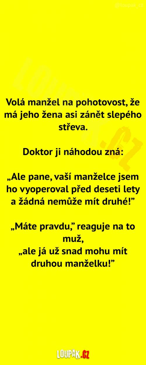 Zánět slepého střeva 
