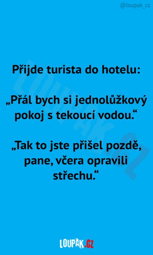 Jednolůžkový pokoj s tekoucí vodou