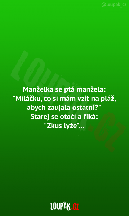 Manželka se ptá manžela