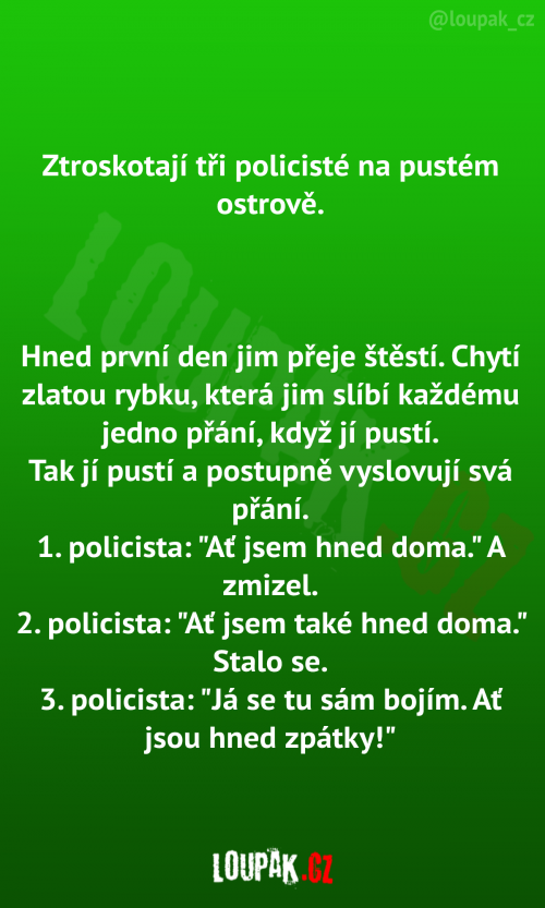  Tři policisté na pustém ostrově 