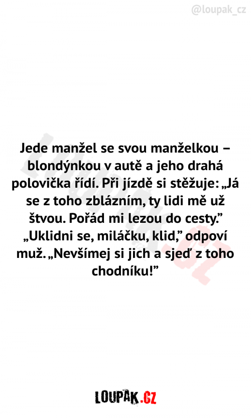  Jede manžel se svojí manželkou 