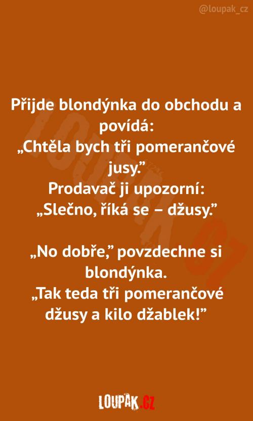  Nakupující blondýnka  