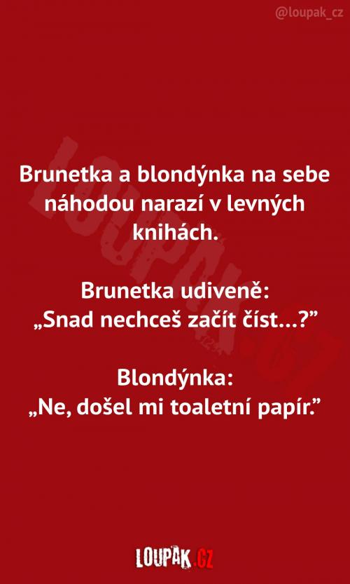  Blondýnka a brunetka  