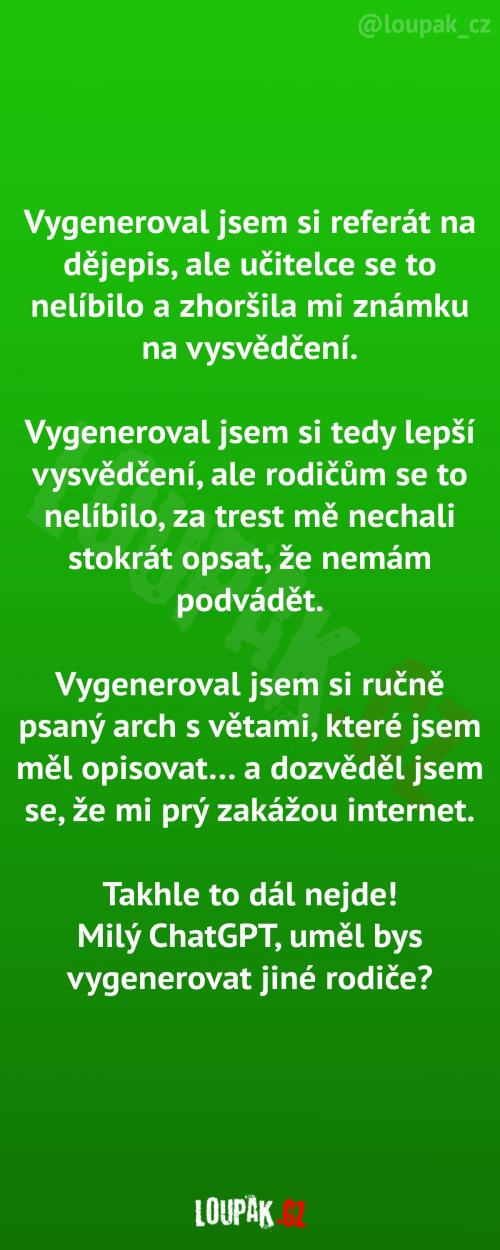  Jde vygenerovat opravdu vše? 