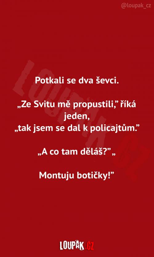  Pokec mezi ševci...  