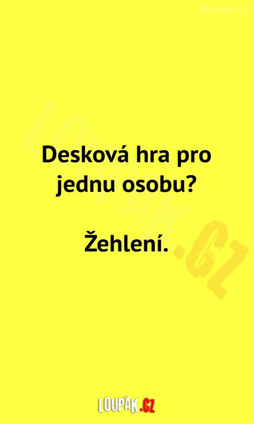  Desková hra pro 1 osobu! 