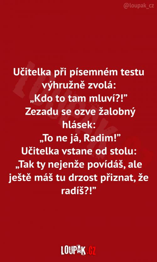  Rušivý žáci při testu 