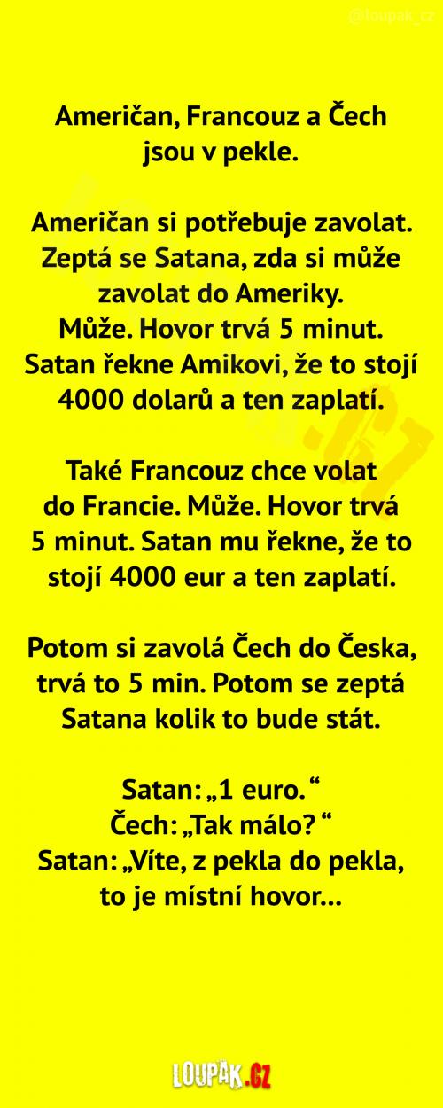  Američan, Francouz a Čech v pekle 