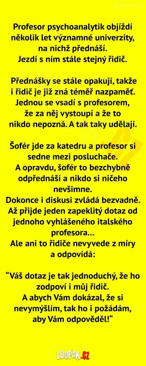  Geniální profesor a jeho řidič 