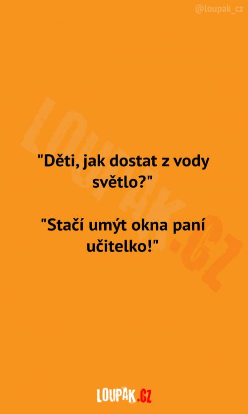  Jak dostat z vody světlo 