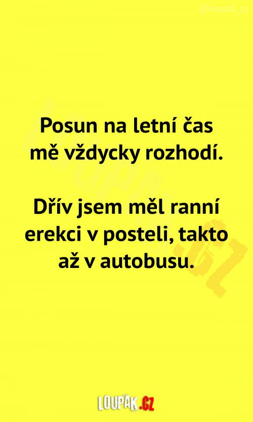  Ach ten posun na letní čas 