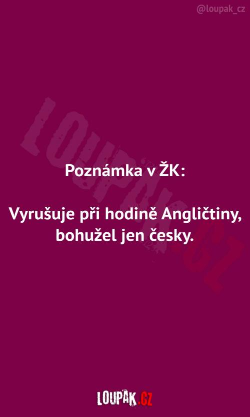  Poznámka od angličtinářky 