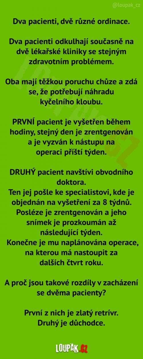  Dva pacienti, stejná diagnóza 