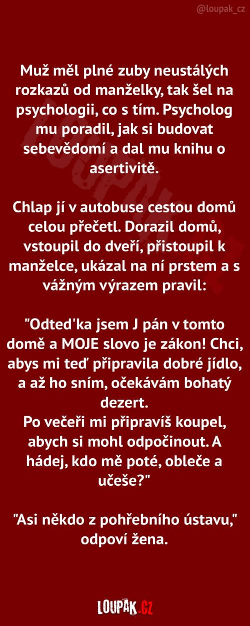  Jak se muž chtěl vypořádat s komandováním 
