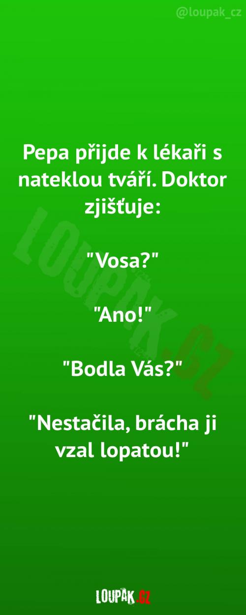  Skutečná příčina nateklé tváře 