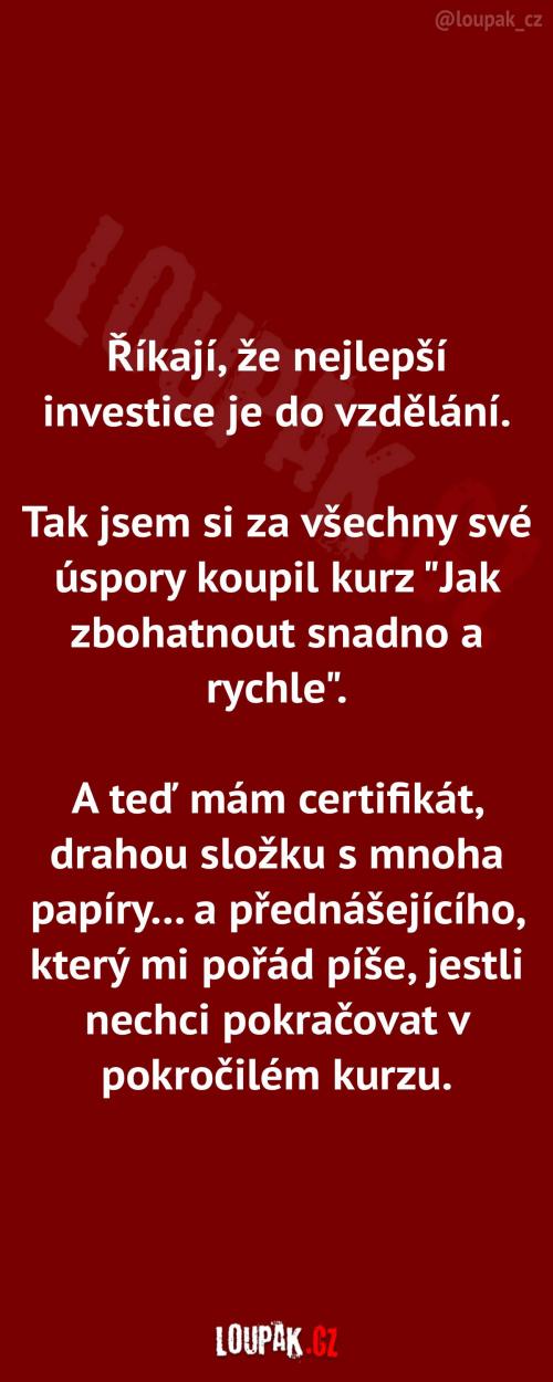 Jak investovat do vzdělání 