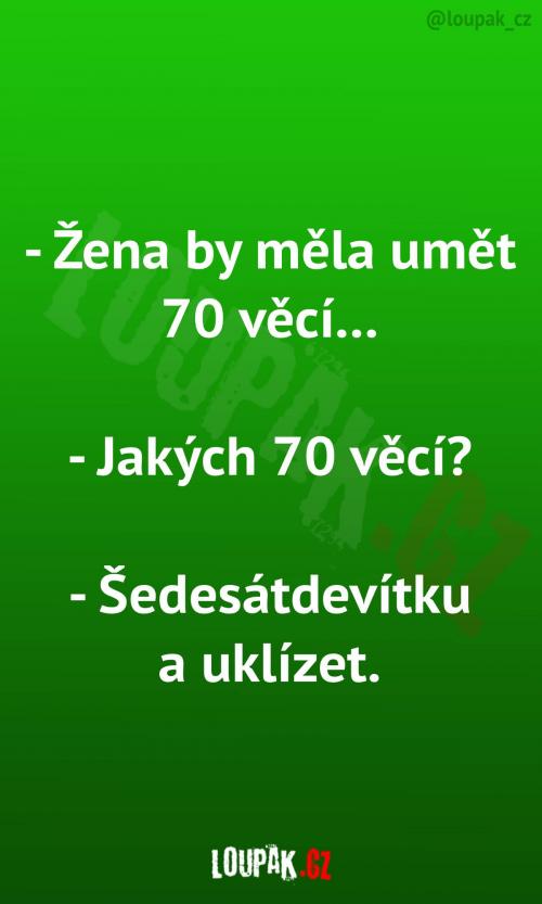 Co by měla umět žena?