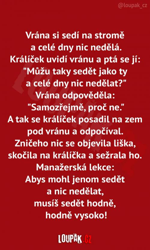  Tento vtip dokonce obsahuje poučení do života 