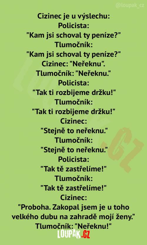  Myslím, že tohle se bude špatně překládat 