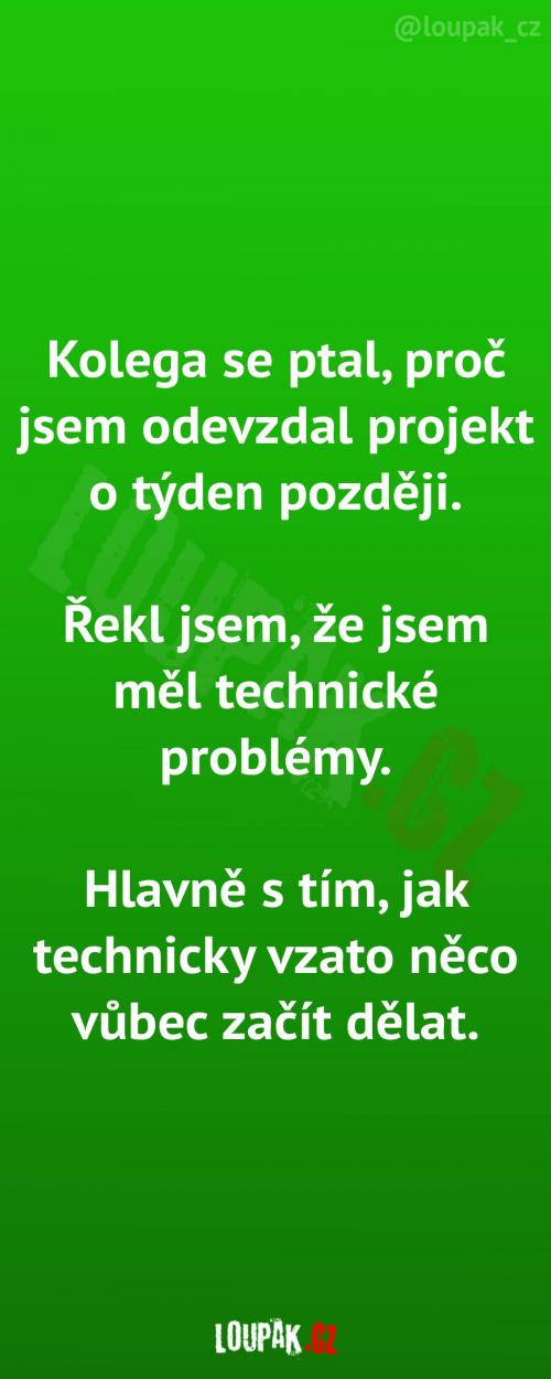  Technické problémy trochu jinak 