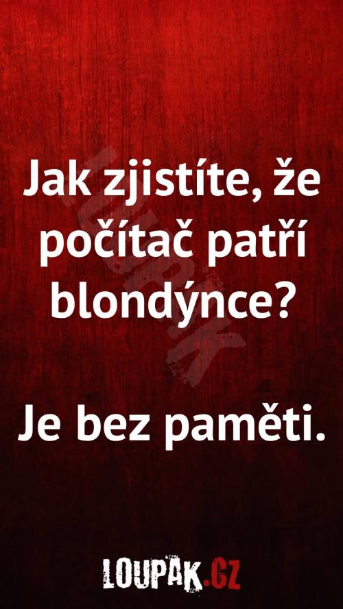  Jak zjistit že počítač patří blondýnce 