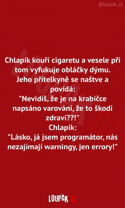  Kouření velkého počtu cigaret  