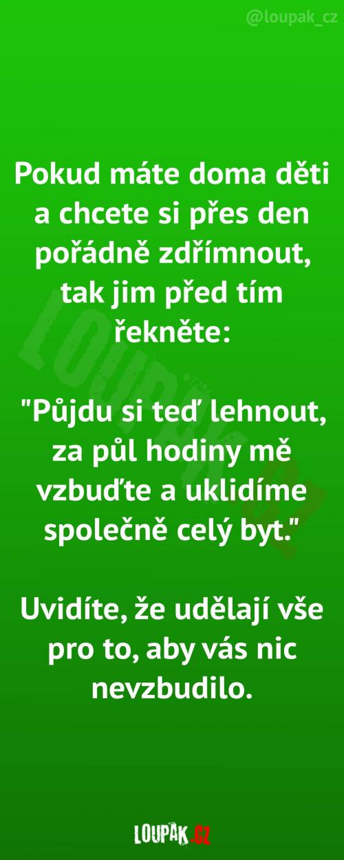  Jak si dobře zdřímnout s dětmi 