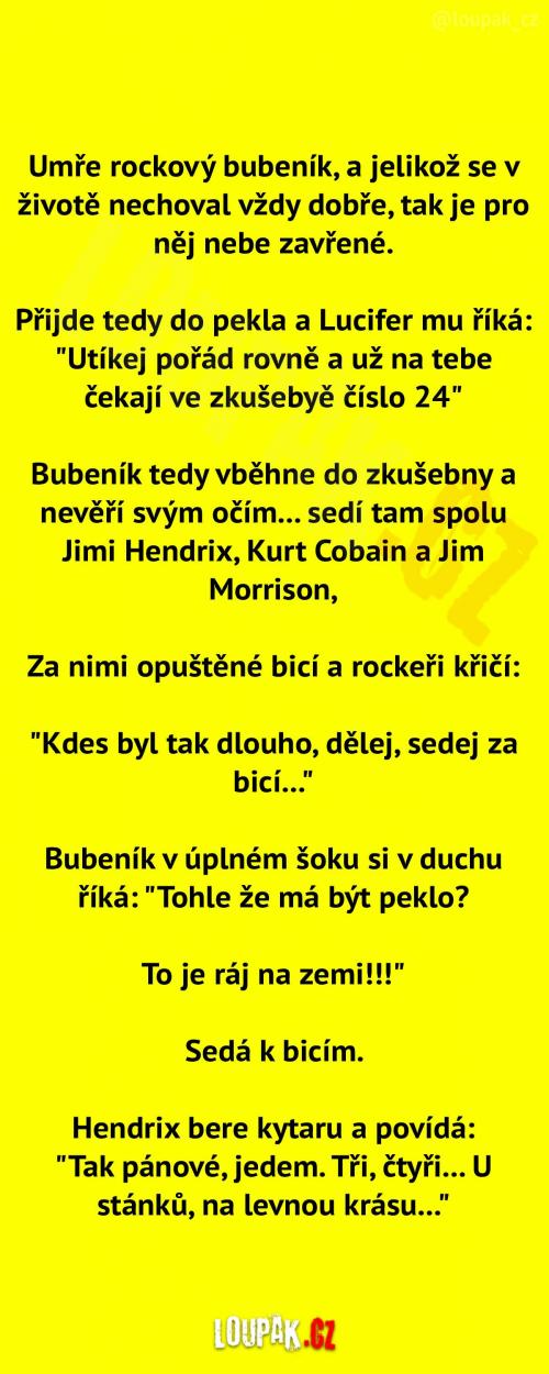 Rockový bubeník v pekle 