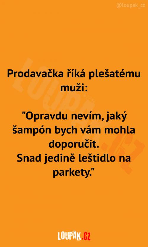  Šampon pro plešatého muže 