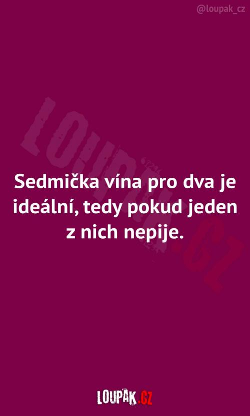  Sedmička vína na počet lidí 