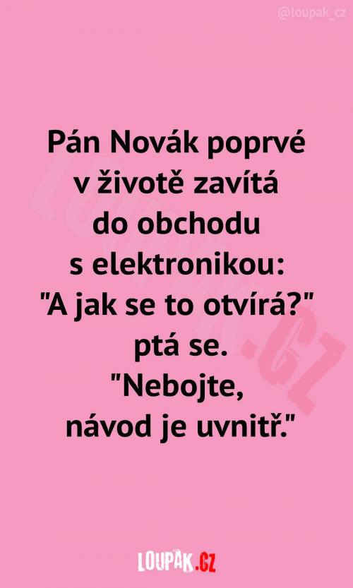 Pán Novák objevil nový svět 