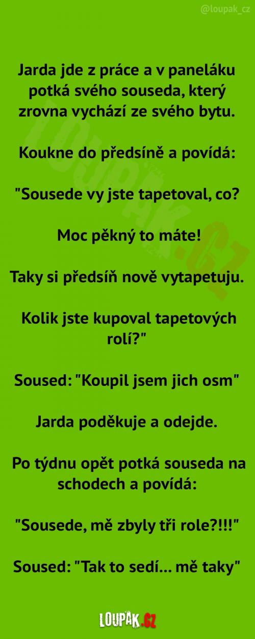 Tapetování u sousedů 
