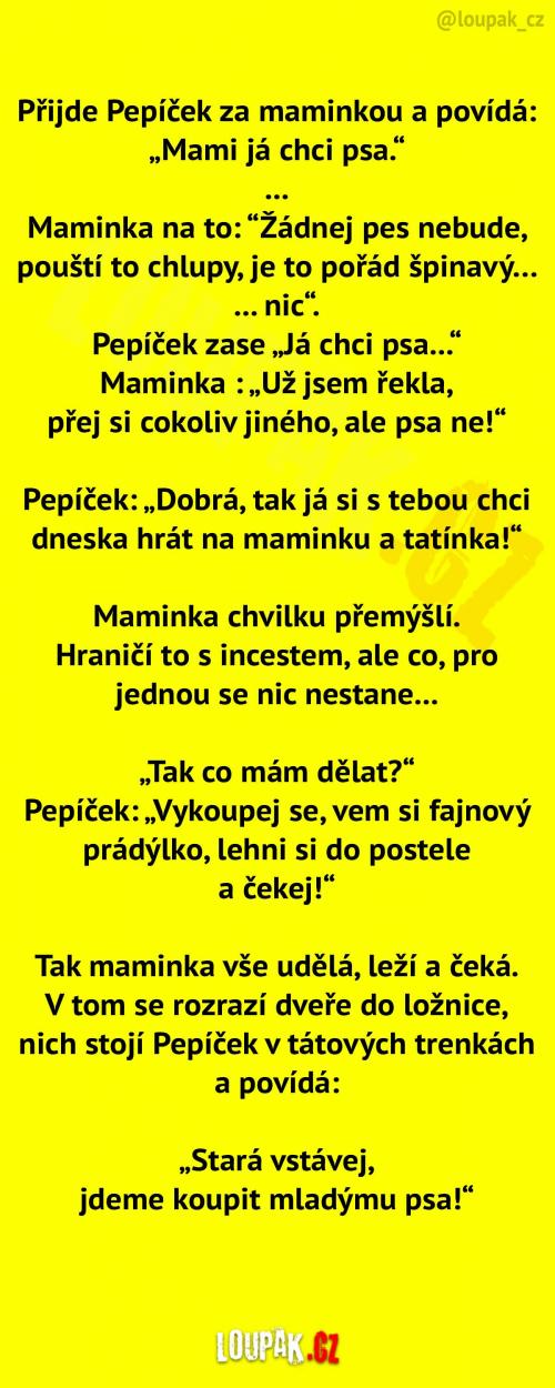 Maminko, já chci psa... Maminko, já chci psa...