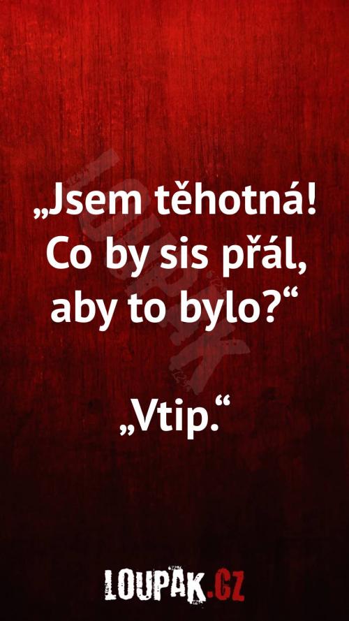  Jsem těhotná, co by sis přál aby to bylo 
