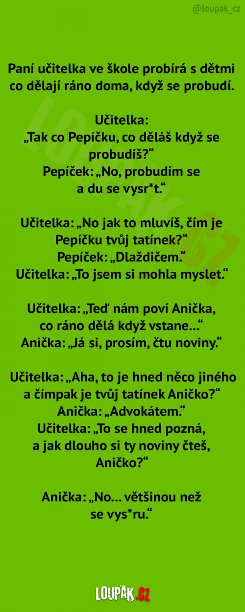 Co děti dělají, když se ráno probudí? Co děti dělají, když se ráno probudí?