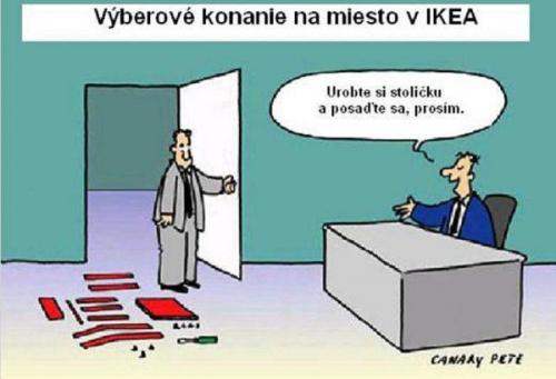  Výberové konanie na miesto v IKEA 