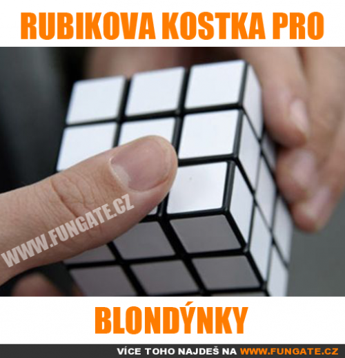  Rubikova kostka pro blondýnky 