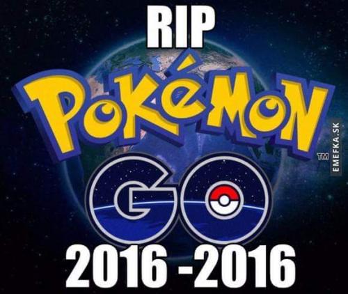  RIP Pokemon GO 