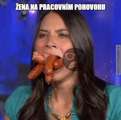  Žena na pracovním pohovoru 